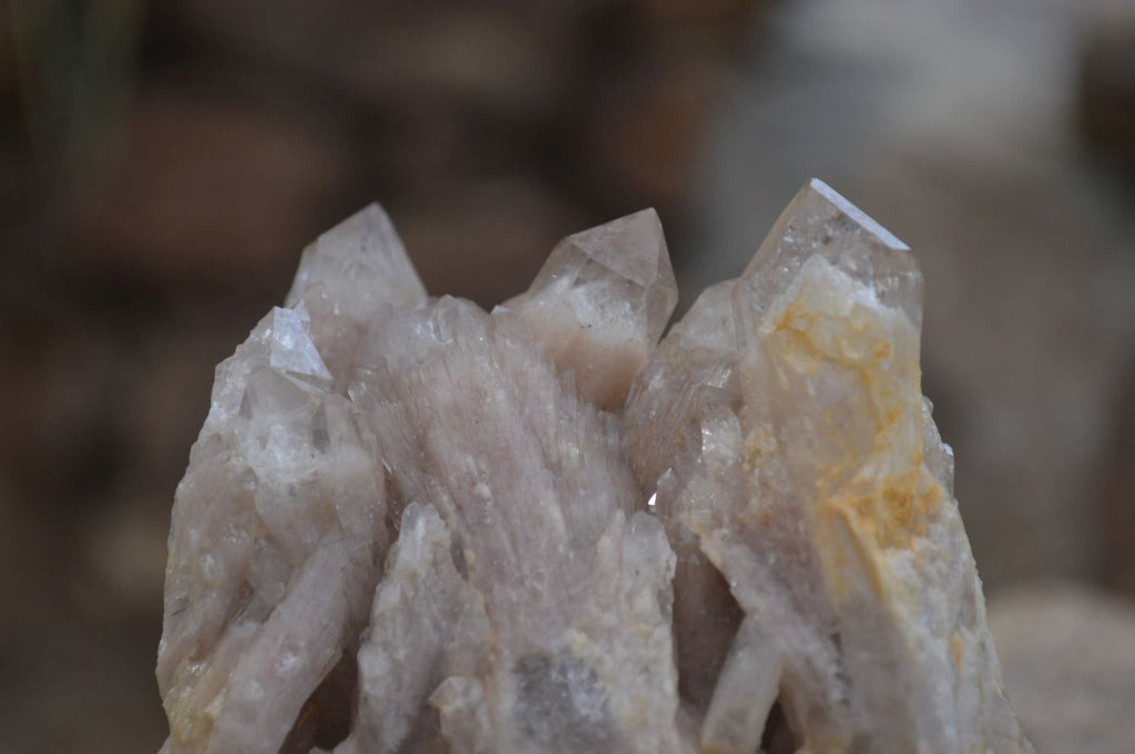 Natural Smokey Quartz Clusters x 3 From Luena, Congo - Toprock Gemstones and Minerals 