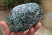 Polished Rare Emerald Mica In Matrix Standing Free Forms x 2 From Mutoko, Zimbabwe - Toprock Gemstones and Minerals 