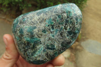 Polished Rare Emerald Mica In Matrix Standing Free Forms x 2 From Mutoko, Zimbabwe - Toprock Gemstones and Minerals 