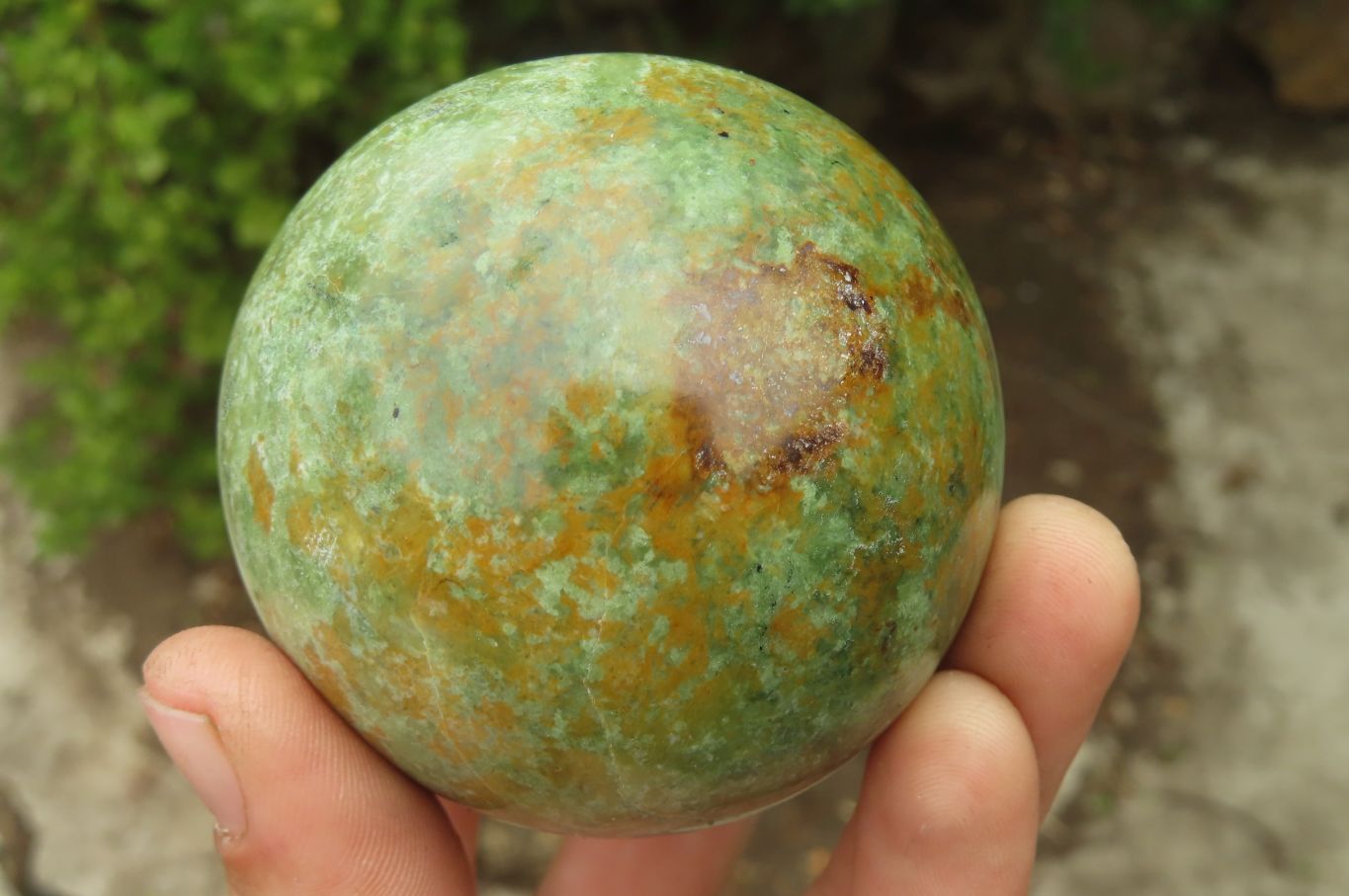 Polished Green Chrysoprase Sphere-Balls x 4 From Madagascar - Toprock Gemstones and Minerals 