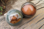 Polished Polychrome Jasper Sphere-Balls x 2 From Madagascar - Toprock Gemstones and Minerals 