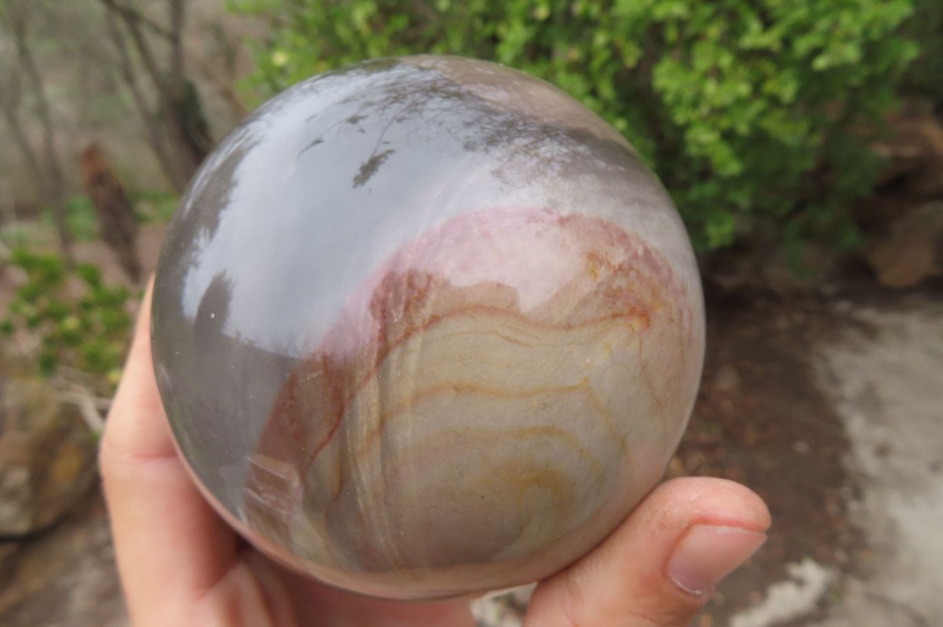 Polished Polychrome Jasper Sphere-Balls x 2 From Madagascar - Toprock Gemstones and Minerals 