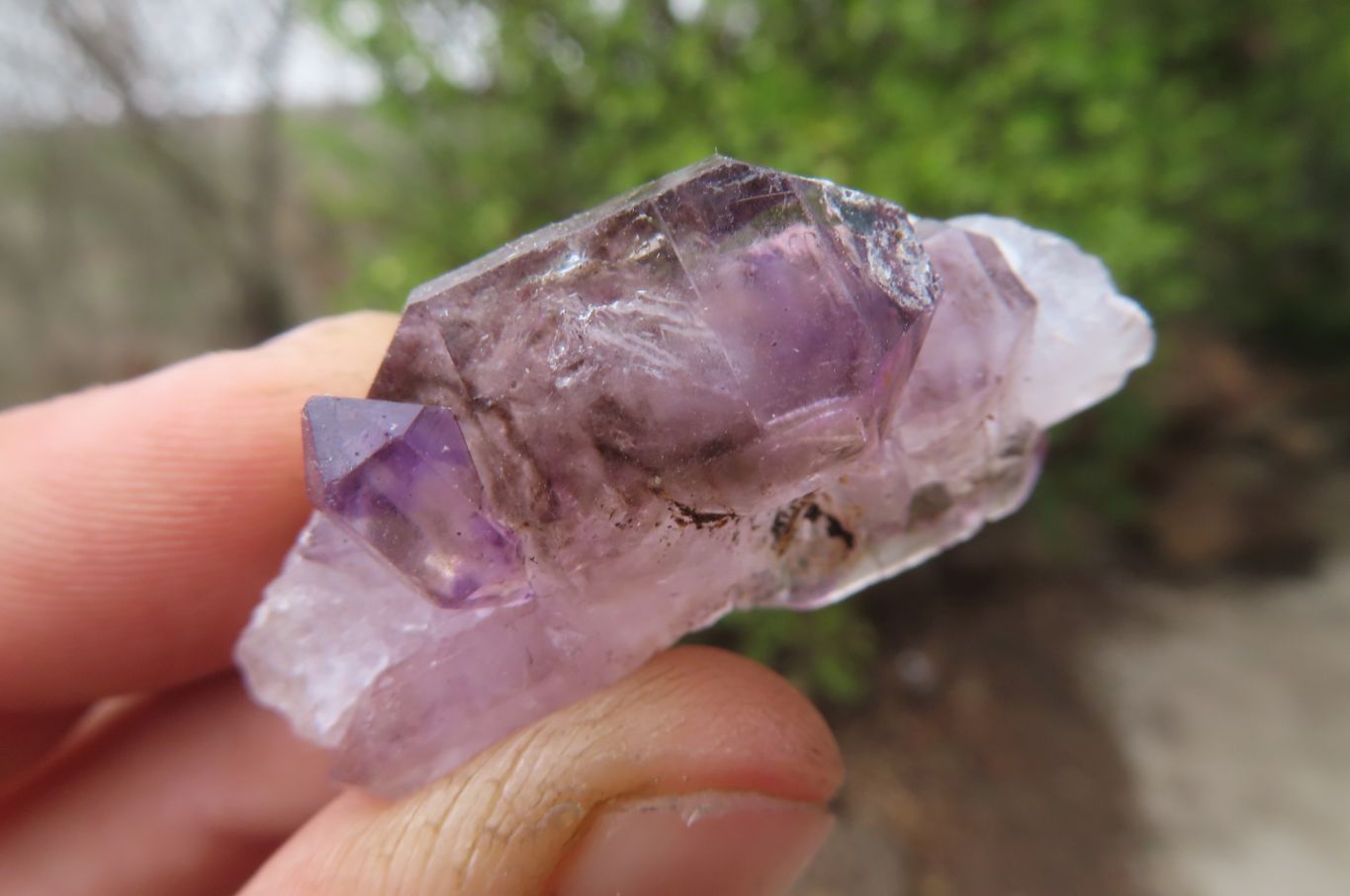 Natural Smokey Amethyst Crystals x 20 From Chiredzi, Zimbabwe - Toprock Gemstones and Minerals 