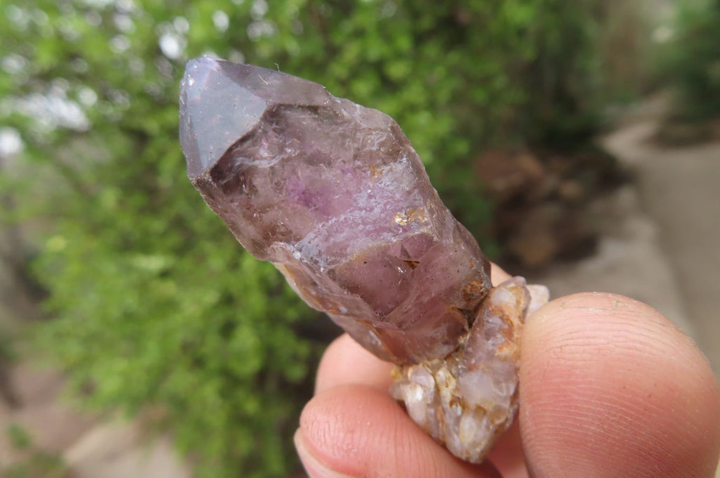 Natural Smokey Amethyst Crystals x 20 From Chiredzi, Zimbabwe - Toprock Gemstones and Minerals 