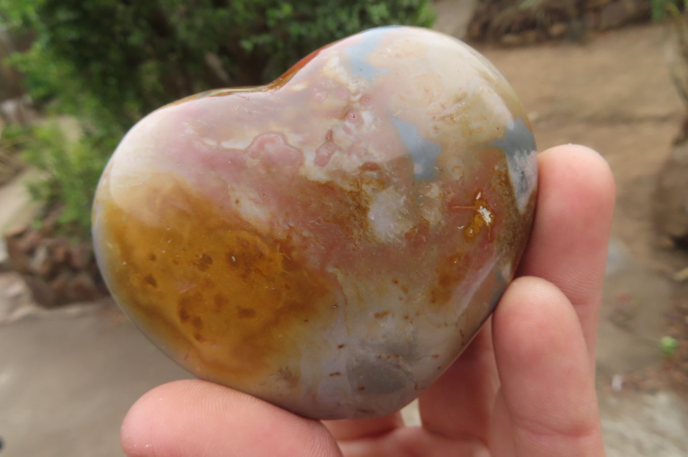 Polished Mixed Polychrome Jasper Items x 5 From Madagascar - Toprock Gemstones and Minerals 