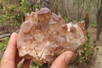 Natural Red Hematoid Quartz Clusters x 2 From Karoi, Zimbabwe - Toprock Gemstones and Minerals 