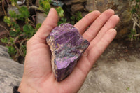 Natural Metallic Purpurite Cobbed Specimens x 6 From Erongo, Namibia - Toprock Gemstones and Minerals 