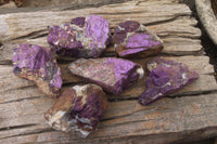 Natural Metallic Purpurite Cobbed Specimens x 6 From Erongo, Namibia - Toprock Gemstones and Minerals 