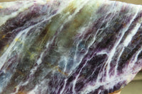 Polished Watermelon Fluorite Slices x 2 From Uis, Namibia - Toprock Gemstones and Minerals 