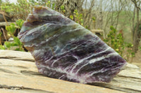 Polished Watermelon Fluorite Slices x 2 From Uis, Namibia - Toprock Gemstones and Minerals 