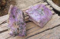 Natural Stichtite Cobbed Specimens x 3 From Barberton, South Africa - Toprock Gemstones and Minerals 