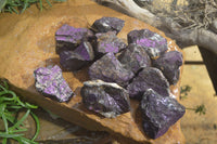 Natural Metallic Purpurite Cobbed Specimens x 12 From Erongo, Namibia - Toprock Gemstones and Minerals 