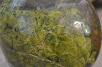 Polished Green Opal Standing Free Forms x 2 From Antsirabe, Madagascar - Toprock Gemstones and Minerals 
