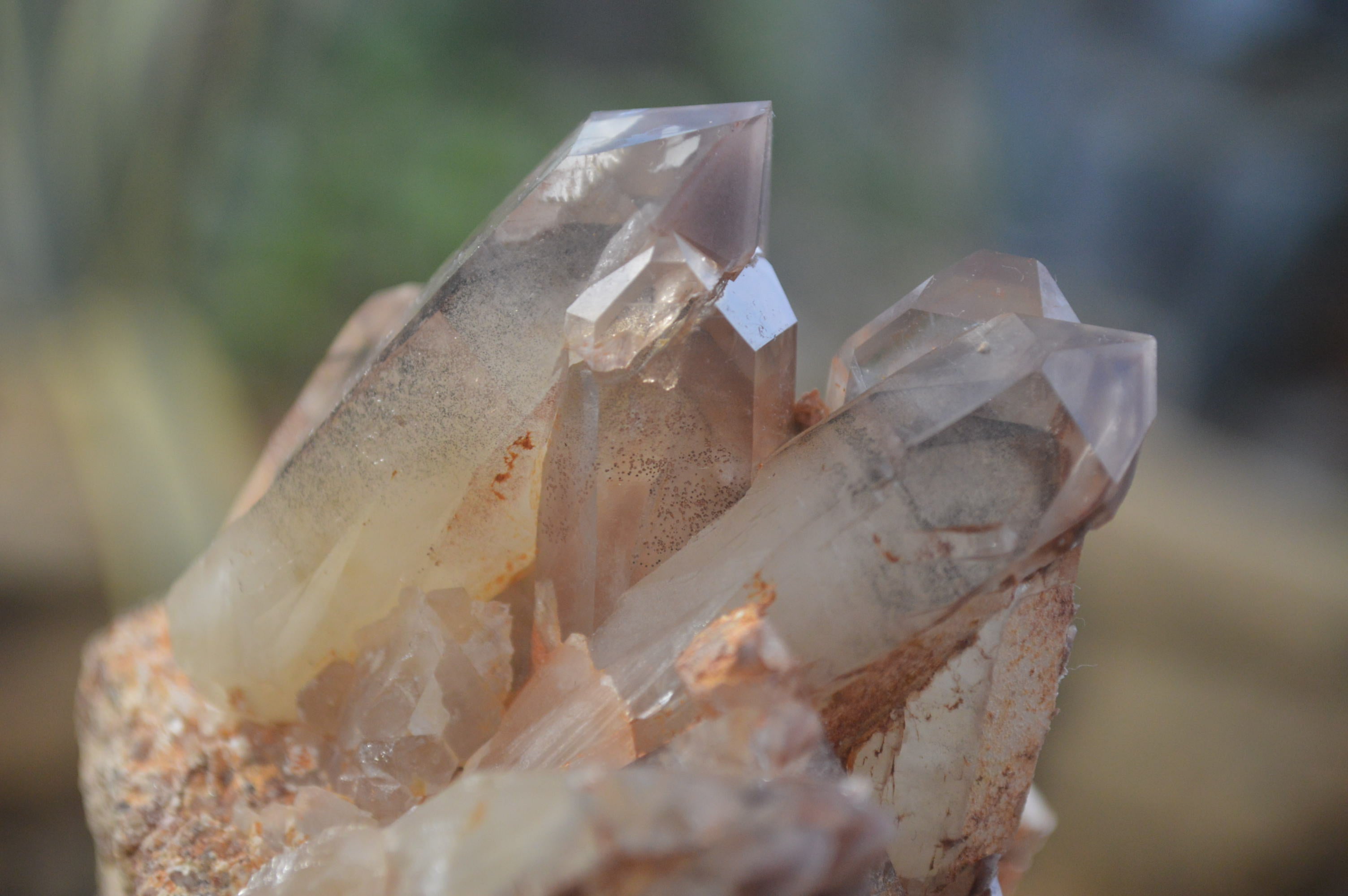 Natural Hematoid Quartz Specimens x 3 From Karoi, Zimbabwe - Toprock Gemstones and Minerals 