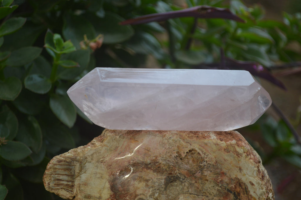 Polished Double Terminated Rose Quartz Points x 4  From Madagascar - Toprock Gemstones and Minerals 
