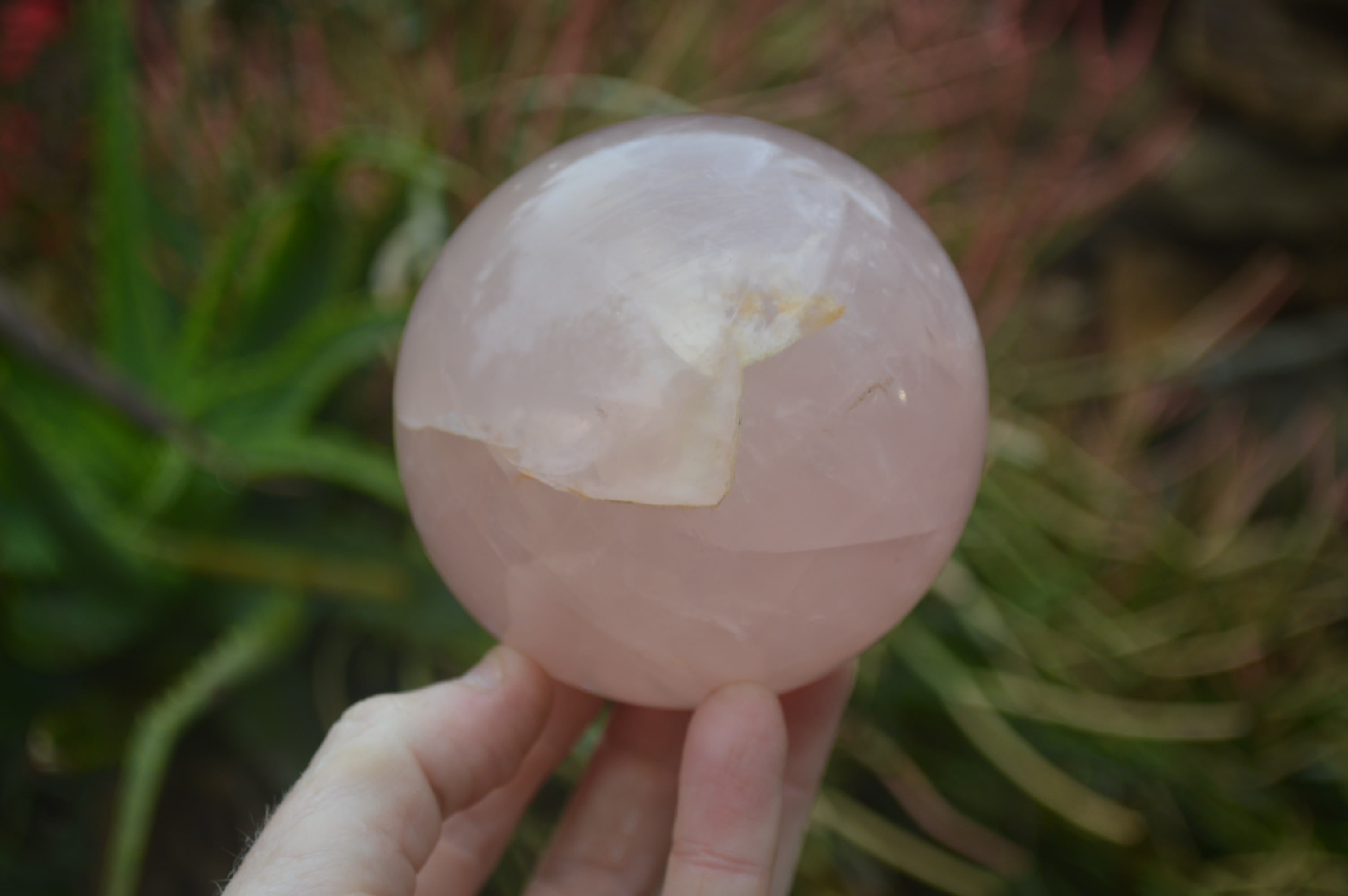 Polished Star Rose Quartz Spheres x 2 From Madagascar - Toprock Gemstones and Minerals 