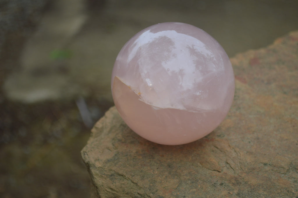 Polished Star Rose Quartz Spheres x 2 From Madagascar - Toprock Gemstones and Minerals 