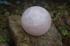 Polished Star Rose Quartz Spheres x 2 From Madagascar - Toprock Gemstones and Minerals 