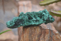 Natural Silky Malachite Specimens x 6 From Kasompe, Congo - Toprock Gemstones and Minerals 