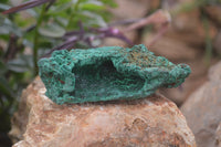 Natural Silky Malachite Specimens x 6 From Kasompe, Congo - Toprock Gemstones and Minerals 