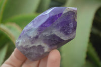Polished Chevron Amethyst Points x 6 From Madagascar - Toprock Gemstones and Minerals 