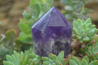 Polished Chevron Amethyst Points x 6 From Madagascar - Toprock Gemstones and Minerals 
