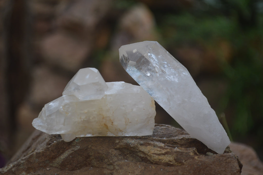Natural Quartz Crystals x 20 From Mpika, Zambia - Toprock Gemstones and Minerals 