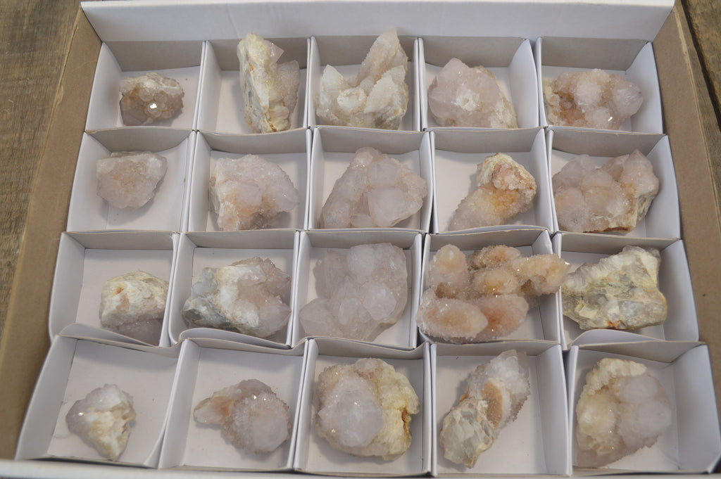 Natural Pale Ametrine Spirit Quartz Clusters x 20 From Boekenhouthoek, South Africa - Toprock Gemstones and Minerals 