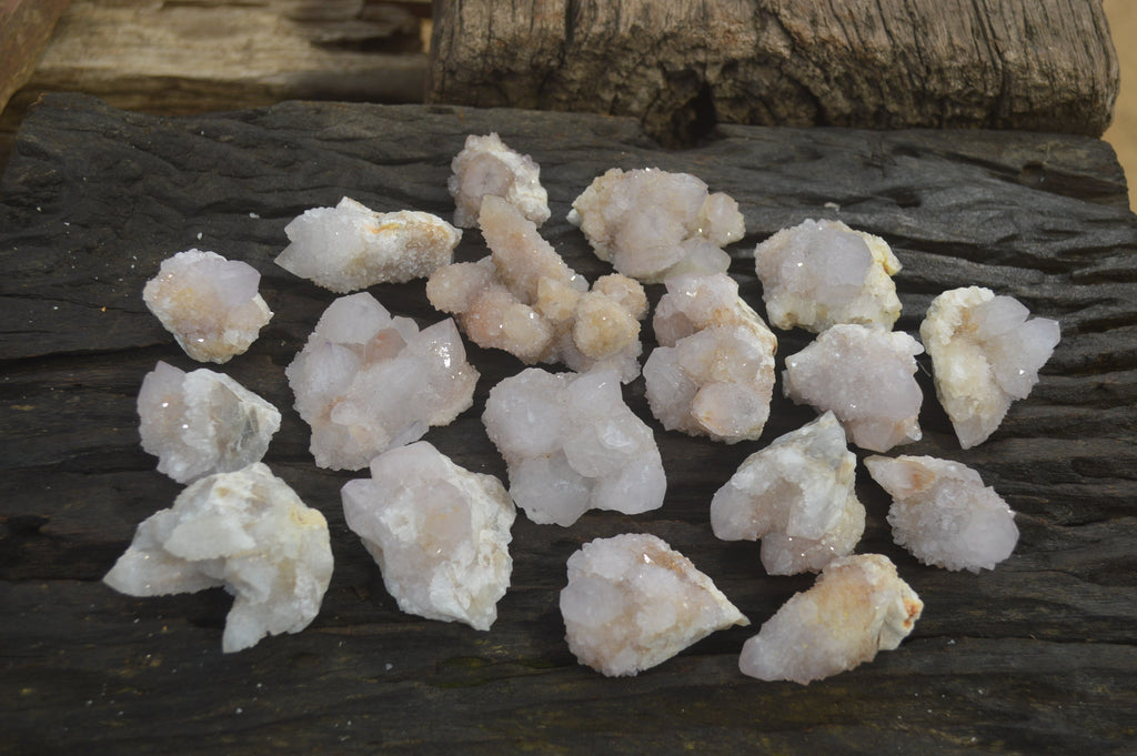 Natural Pale Ametrine Spirit Quartz Clusters x 20 From Boekenhouthoek, South Africa - Toprock Gemstones and Minerals 