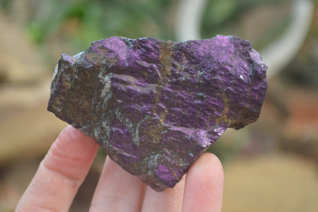 Natural Metallic Purpurite Cobbed Specimens x 6 From Erongo, Namibia - Toprock Gemstones and Minerals 