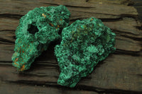 Natural Silky Malachite Specimens x 3 From Kasompe, Congo - Toprock Gemstones and Minerals 