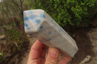 Polished Blue Spinel Spotted Quartz Points x 3 From Madagascar - Toprock Gemstones and Minerals 