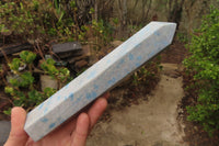 Polished Blue Spinel Spotted Quartz Points x 3 From Madagascar - Toprock Gemstones and Minerals 