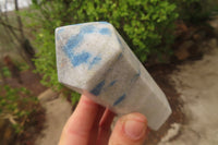 Polished Blue Spinel Spotted Quartz Points x 3 From Madagascar - Toprock Gemstones and Minerals 