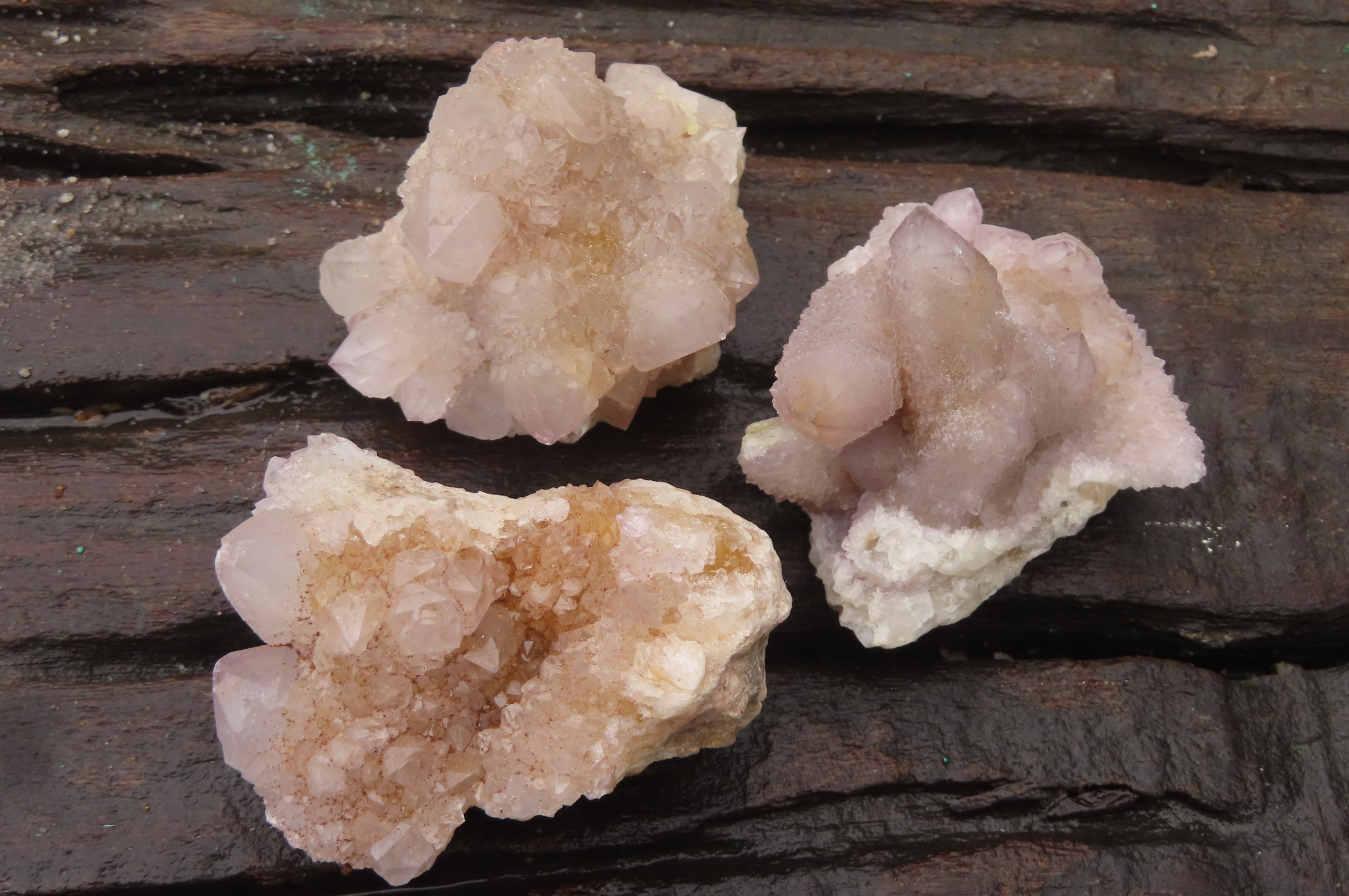 Natural Hematoid Ametrine Spirit Quartz Clusters x 12 From Boekenhouthoek, South Africa - Toprock Gemstones and Minerals 