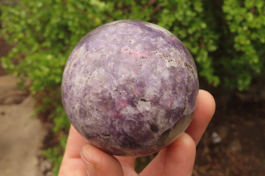 Polished Lepidolite Spheres x 4 From Ambatondrazaka, Madagascar - Toprock Gemstones and Minerals 