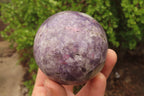 Polished Lepidolite Spheres x 4 From Ambatondrazaka, Madagascar - Toprock Gemstones and Minerals 