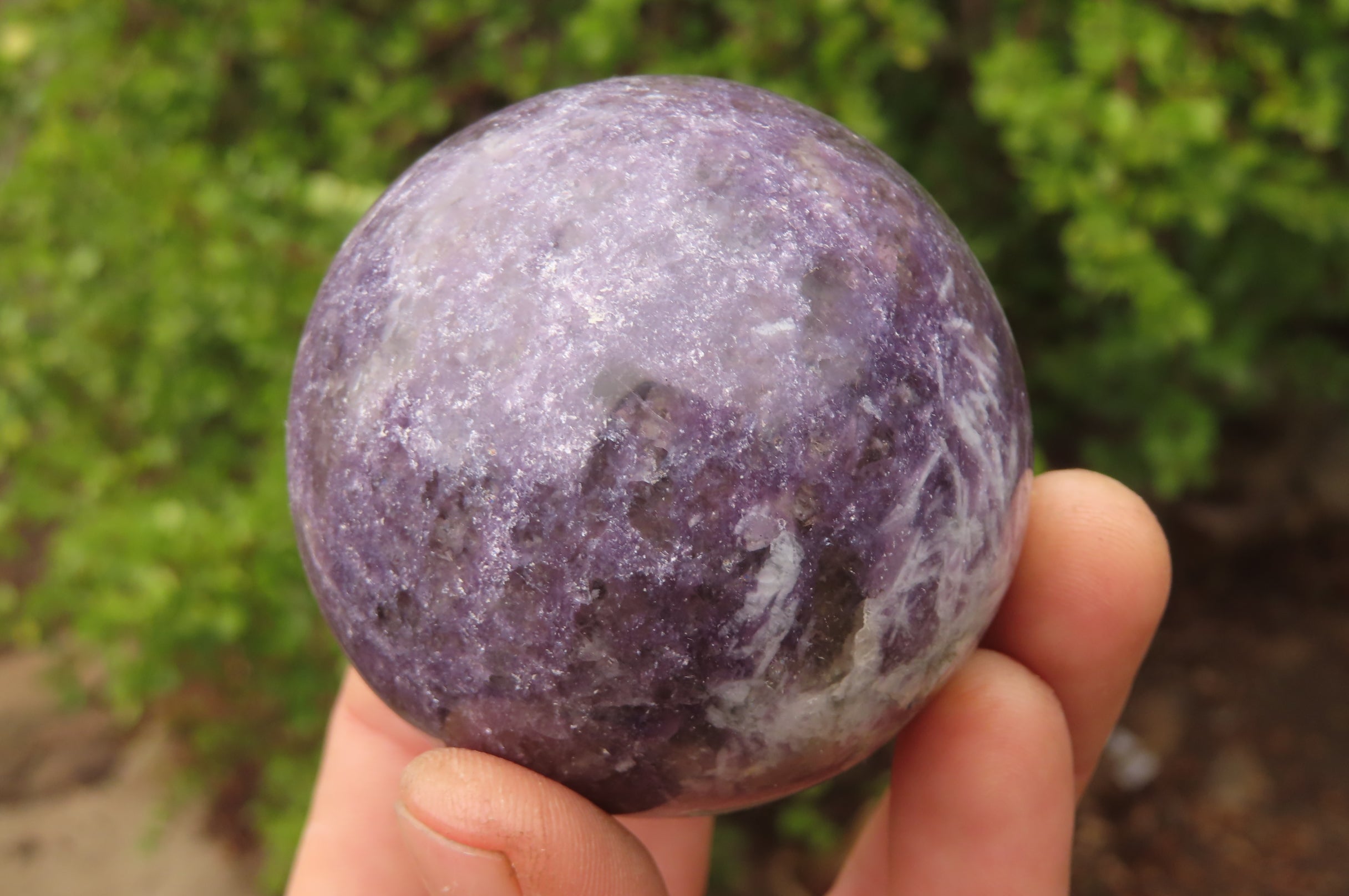 Polished Lepidolite Spheres x 4 From Ambatondrazaka, Madagascar - Toprock Gemstones and Minerals 