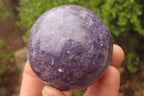 Polished Lepidolite Spheres x 4 From Ambatondrazaka, Madagascar - Toprock Gemstones and Minerals 