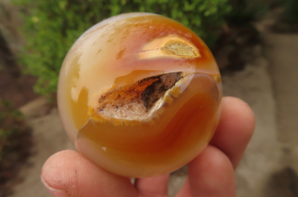 Polished Carnelian Agate Spheres x 6 From Madagascar - Toprock Gemstones and Minerals 