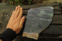 Polished Watermelon Fluorite Slices x 1 From Uis, Namibia - Toprock Gemstones and Minerals 