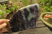 Polished Watermelon Fluorite Slices x 1 From Uis, Namibia - Toprock Gemstones and Minerals 