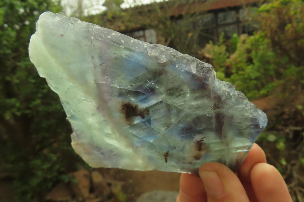Natural Watermelon Fluorite Slices x 7 From Uis, Namibia - Toprock Gemstones and Minerals 