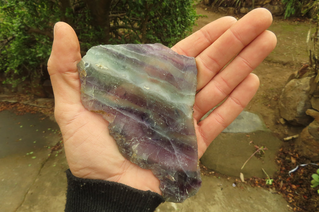 Natural Watermelon Fluorite Slices x 7 From Uis, Namibia - Toprock Gemstones and Minerals 