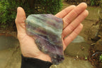 Natural Watermelon Fluorite Slices x 7 From Uis, Namibia - Toprock Gemstones and Minerals 