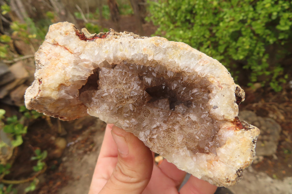 Natural Unusual Red Zululand Agate and Amethyst Geodes x 5 From South Africa - Toprock Gemstones and Minerals 