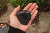 Polished Rare Ruby Corundum & Green Verdite Free Forms x 4 From Zimbabwe - Toprock Gemstones and Minerals 