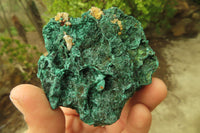 Natural Silky Malachite Specimens x 6 From Kasompe, Congo - Toprock Gemstones and Minerals 