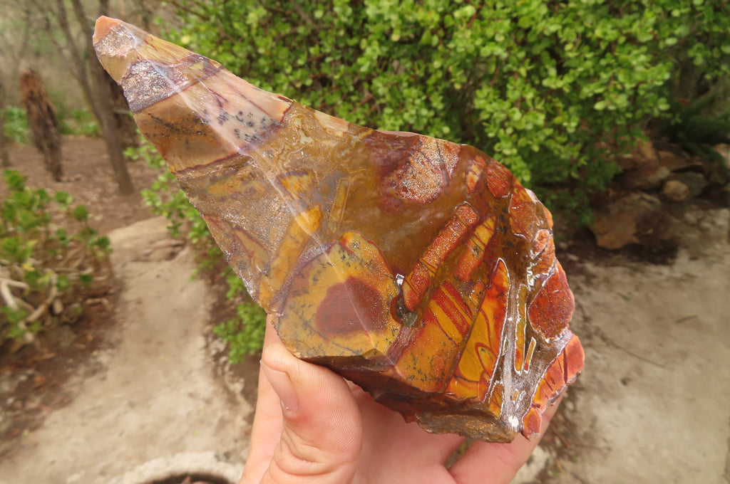 Polished On One Side Nguni Jasper Specimens x 3 From Prieska, South Africa - Toprock Gemstones and Minerals 