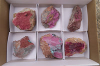 Natural Salrose Cobaltion Dolomite Specimens x 6 From Kakanda, Congo - Toprock Gemstones and Minerals 
